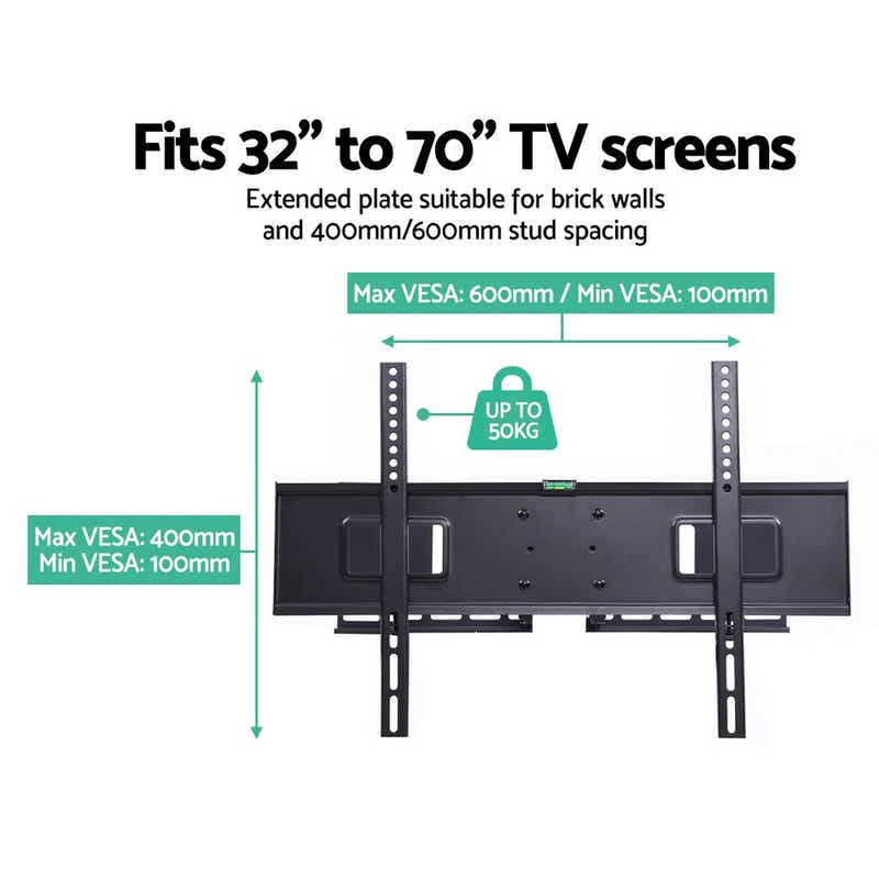 DS NA TV Wall Mount Bracket Tilt Swivel Full Motion Flat LED LCD 32 to 70 inch