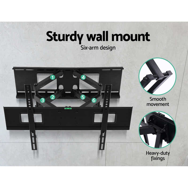 DS NA TV Wall Mount Bracket Tilt Swivel Full Motion Flat LED LCD 32 to 70 inch