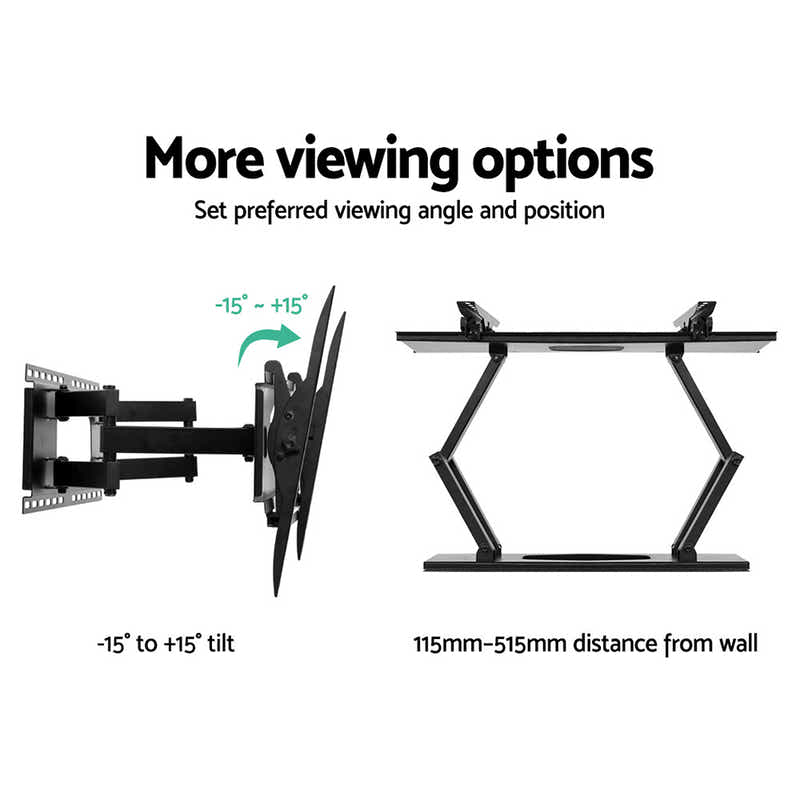 DS NA TV Wall Mount Bracket Tilt Swivel Full Motion Flat Slim TV 32- 80 "