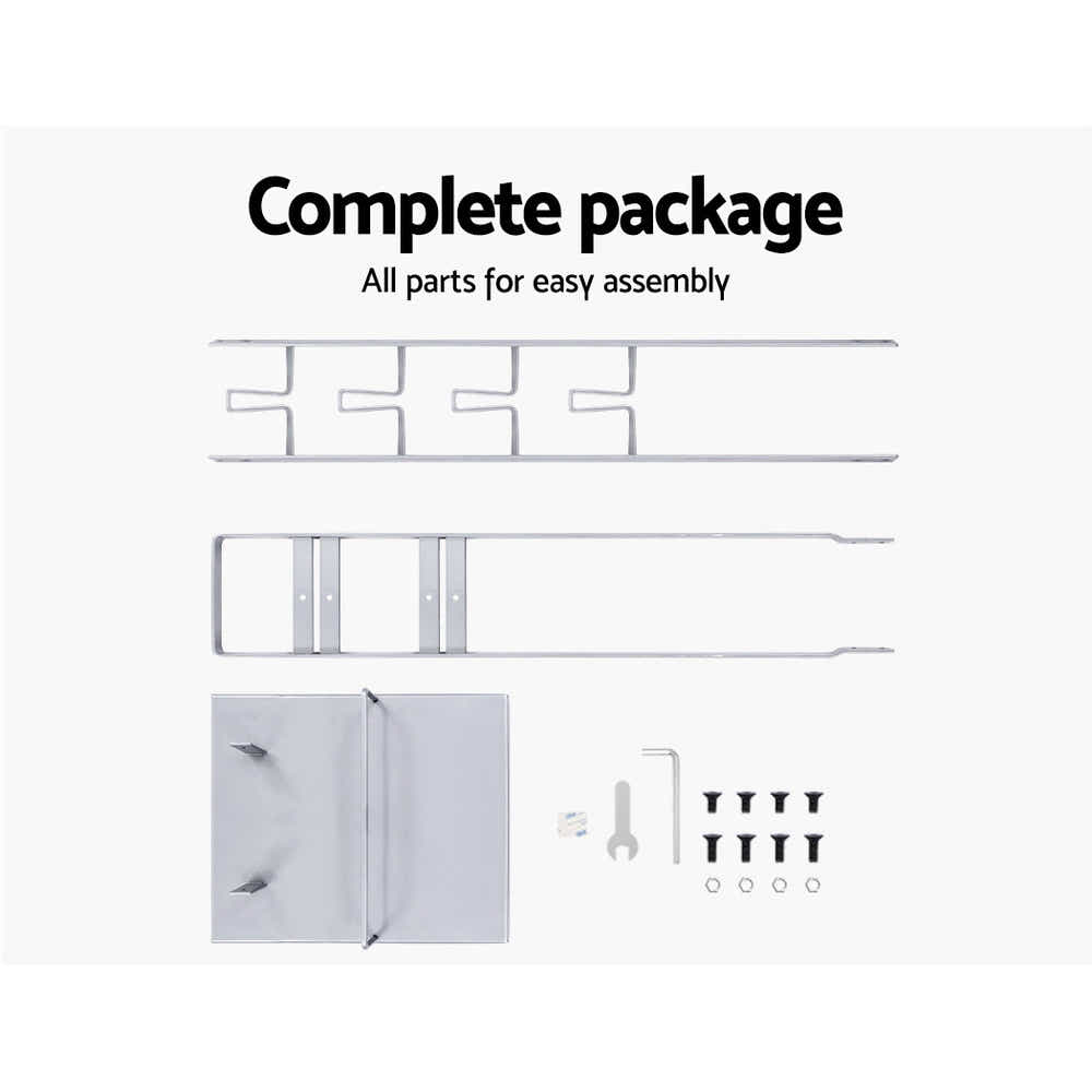 DS NA Freestanding Dyson Vacuum Stand Rack Holder for 6/7/8/10/11/12 V Silver