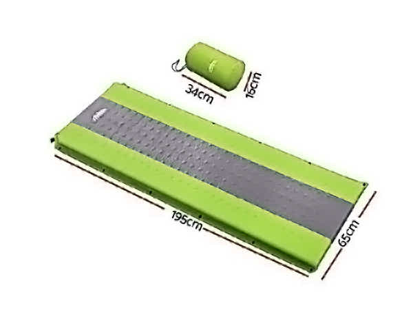 DS NA Self Inflating Mattress Camping Sleeping Mat Air Bed Pad Single Green