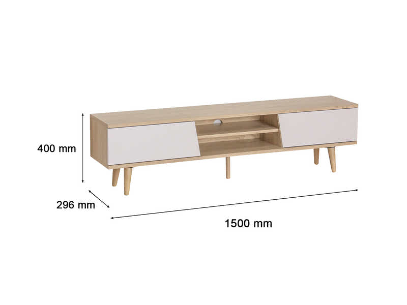 Low Board Entertainment Unit - 150 cm
