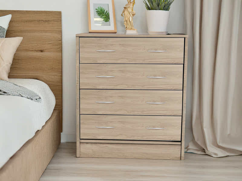 Bardalona 4-Drawer Chest - Oak