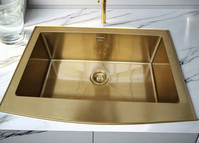 Gold Stainless Steel Single Sink