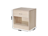 Bardalona Bedside Table Oak