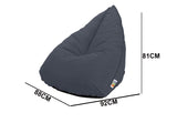 Outdoor Foam Bag Tri Shape Grey
