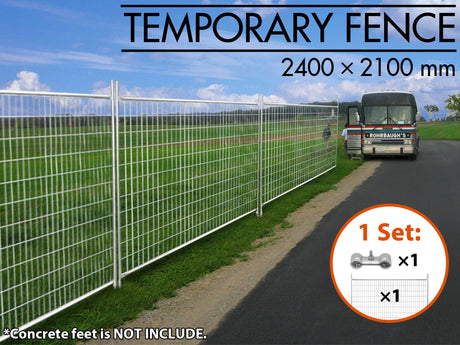 Temporary Fence Panel without Feet - 240 cm x 210 cm