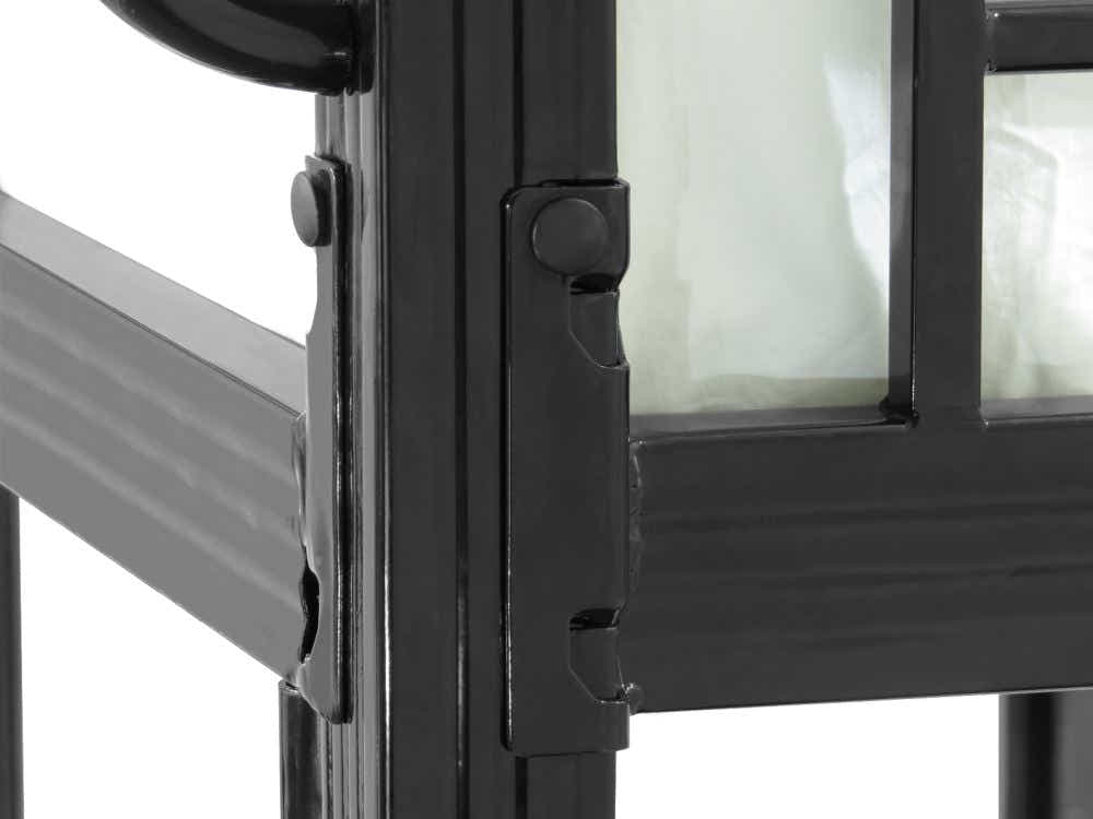 Easy Fix Metal Bunk Bed - Black & Mattress Bon10 Single x2