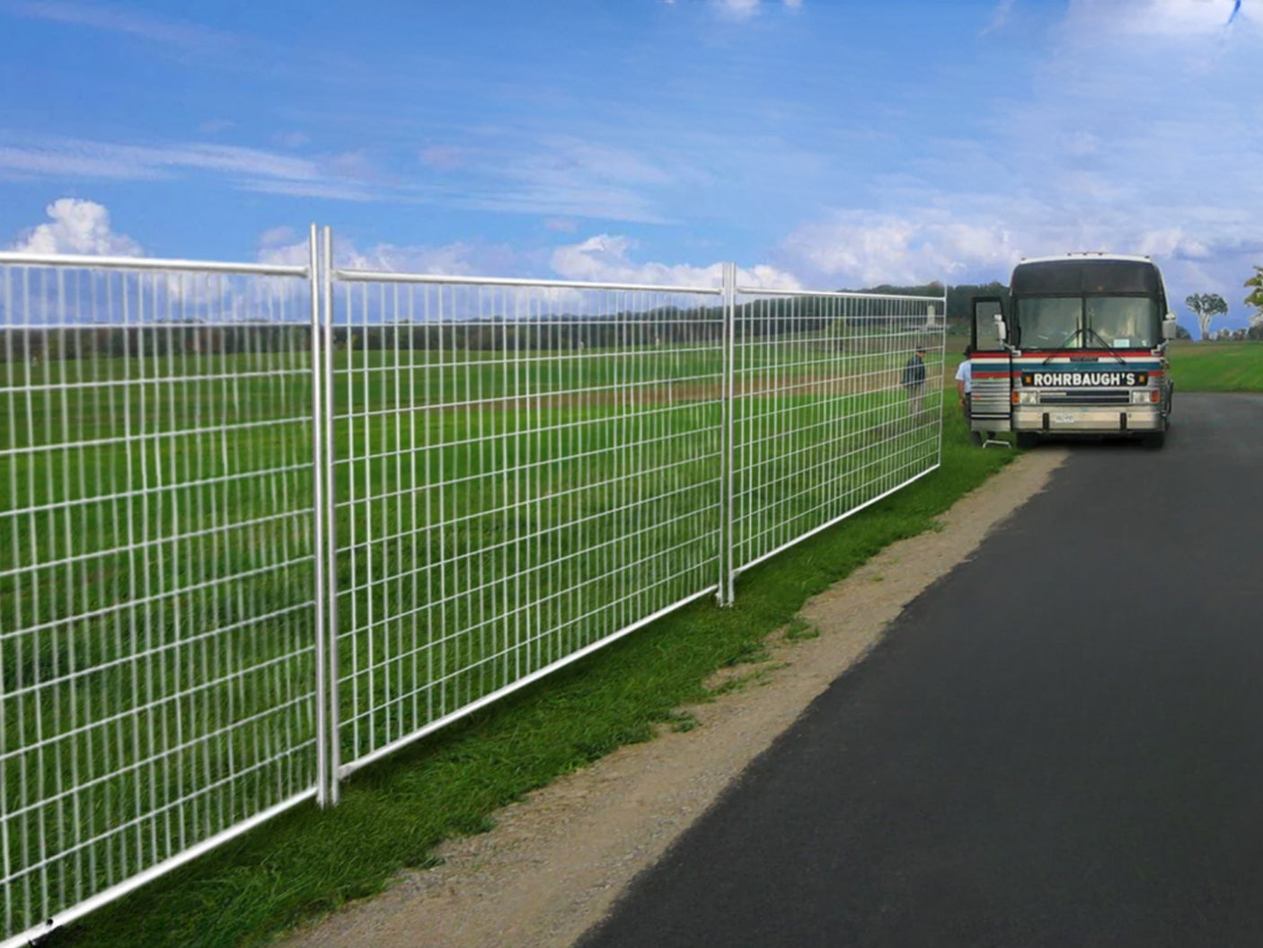 Temporary Fence Panel without Feet - 240 cm x 210 cm