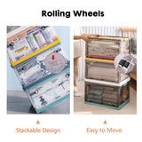DS BS 105L Closets Foldable Stackable Storage Box