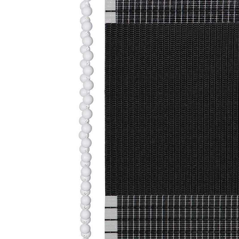 DS BS Zebra Roller Shades Blind Curtain Black 80x150cm