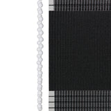 DS BS Zebra Roller Shades Blind Curtain Black 80x150cm