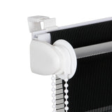 DS BS Zebra Roller Shades Blind Curtain Black 80x150cm