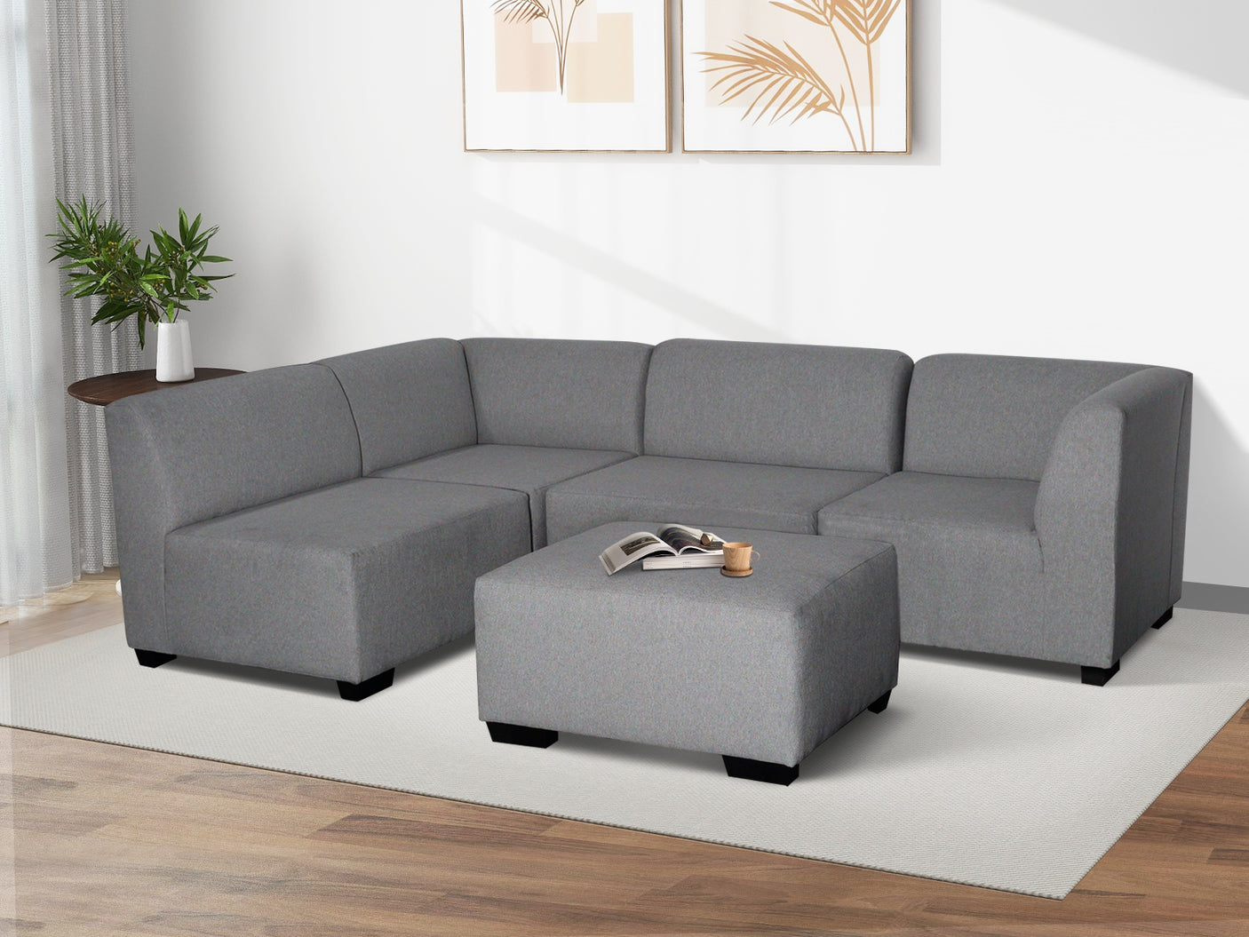 DS NZ made Andy corner sofa Vish Grey