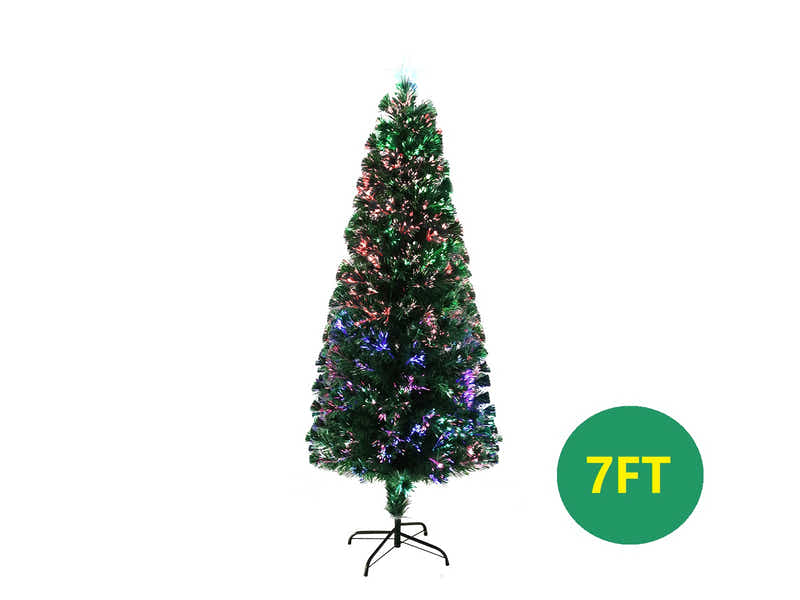 Optic Fibre Christmas Tree - 7Ft/210 cm