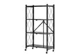 DS BS Foldable 4 Tier Kitchen Trolley Shelving Unit with Wheels