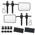 DS BD 2 Towing Mirrors Caravan Car Safety Convex Flat Mirror Clipon Side 4X4