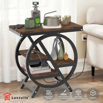 DS BD Sofa Bed Side Table Charging Station Hall Entry Lamp Laptop Desk Coffee