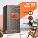 DS BD Far Infrared Sauna Tent Foldable Home Dry Heating Spa Box Room RelaxHeated