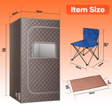 DS BD Far Infrared Sauna Tent Foldable Home Dry Heating Spa Box Room RelaxHeated