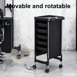 DS BD 6 Tier Hair Salon Trolley Spa Beauty Parlor Hairdressing Tool Rolling Pull