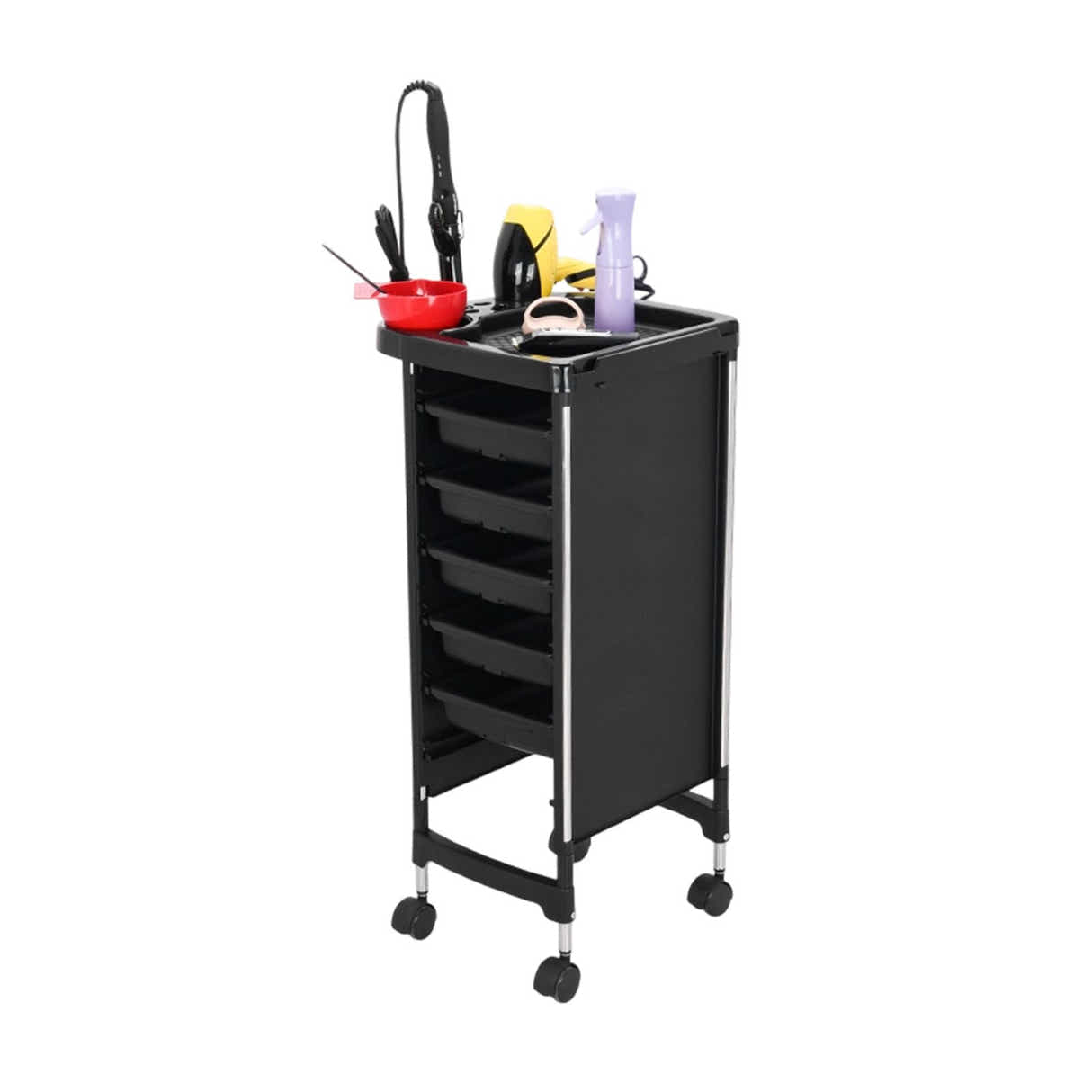 DS BD 6 Tier Hair Salon Trolley Spa Beauty Parlor Hairdressing Tool Rolling Pull