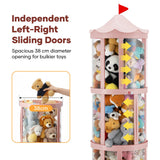 DS BD Kids Toys Storage Tube Box Stuffed Animal Zoo Plush Soft Doll Organiser