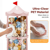DS BD Kids Toys Storage Tube Box Stuffed Animal Zoo Plush Soft Doll Organiser