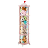 DS BD Kids Toys Storage Tube Box Stuffed Animal Zoo Plush Soft Doll Organiser