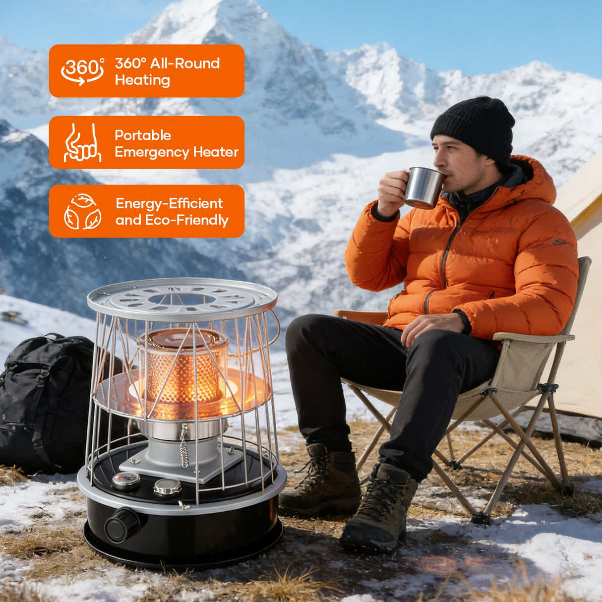 DS BD Kerosene Heater Non Electric Camping Heating Cooking Stove Kero Oil Cooker