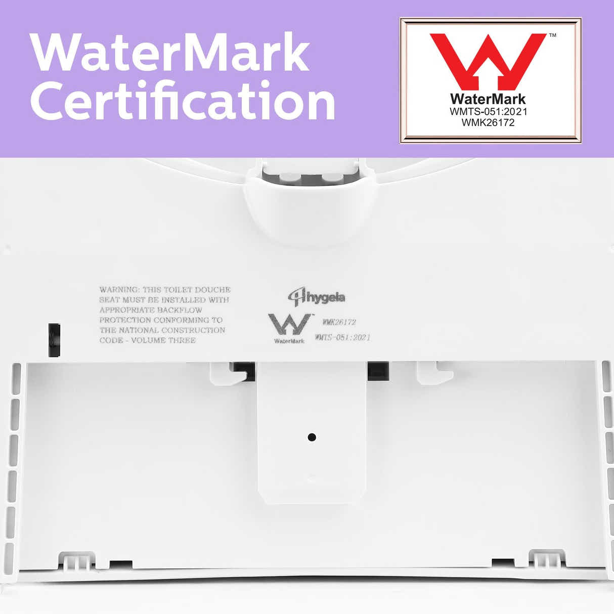 DS BD Non Electric Bidet Toilet Seat WaterMark Certified D Shape Dual Nozzle