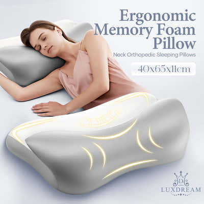 DS BD Memory Foam Cervical Pillow Ergonomic Orthopaedic Contour Neck Support