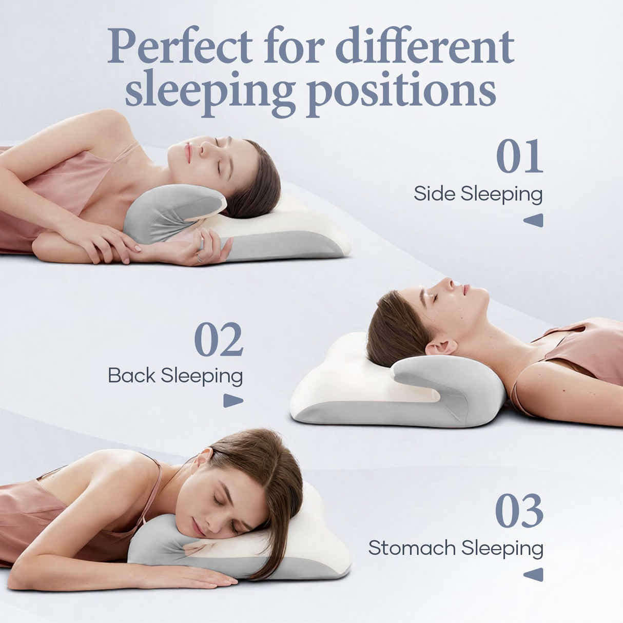 DS BD Memory Foam Cervical Pillow Ergonomic Orthopaedic Contour Neck Support