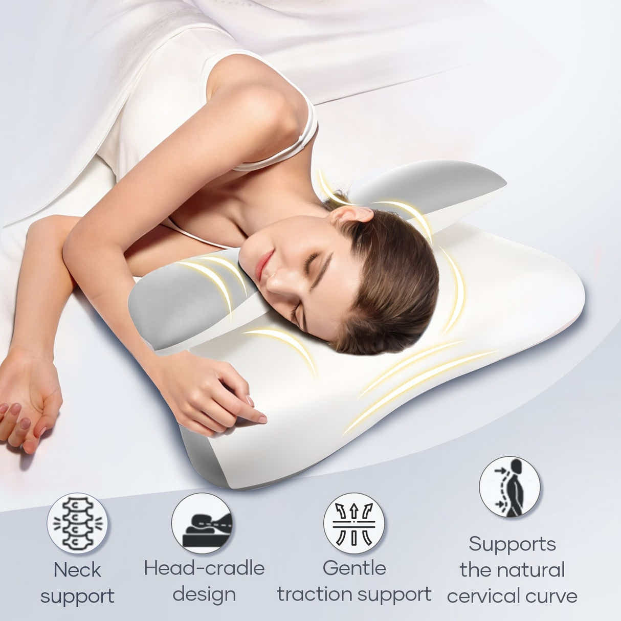 DS BD Memory Foam Cervical Pillow Ergonomic Orthopaedic Contour Neck Support