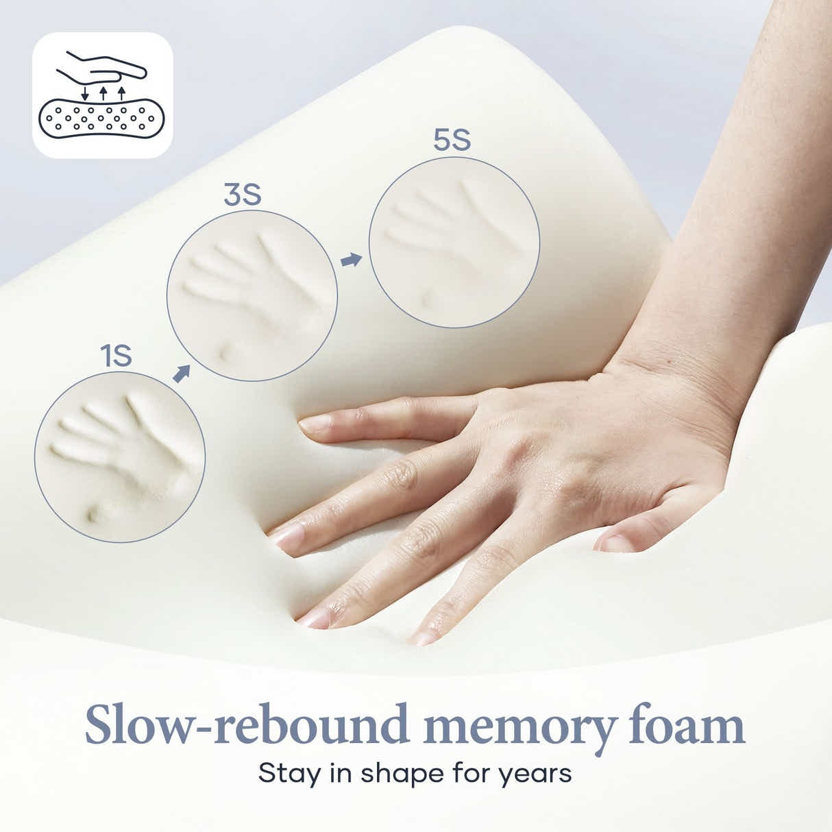 DS BD Memory Foam Cervical Pillow Ergonomic Orthopaedic Contour Neck Support