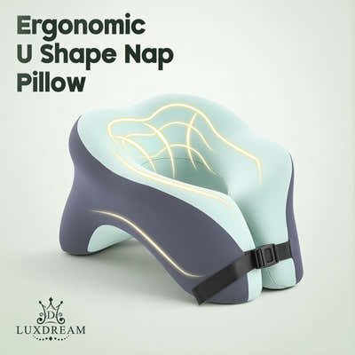 DS BD U Shape Memory Foam Neck Pillow Travel Nap 360Degree Head Support