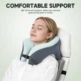 DS BD U Shape Memory Foam Neck Pillow Travel Nap 360Degree Head Support