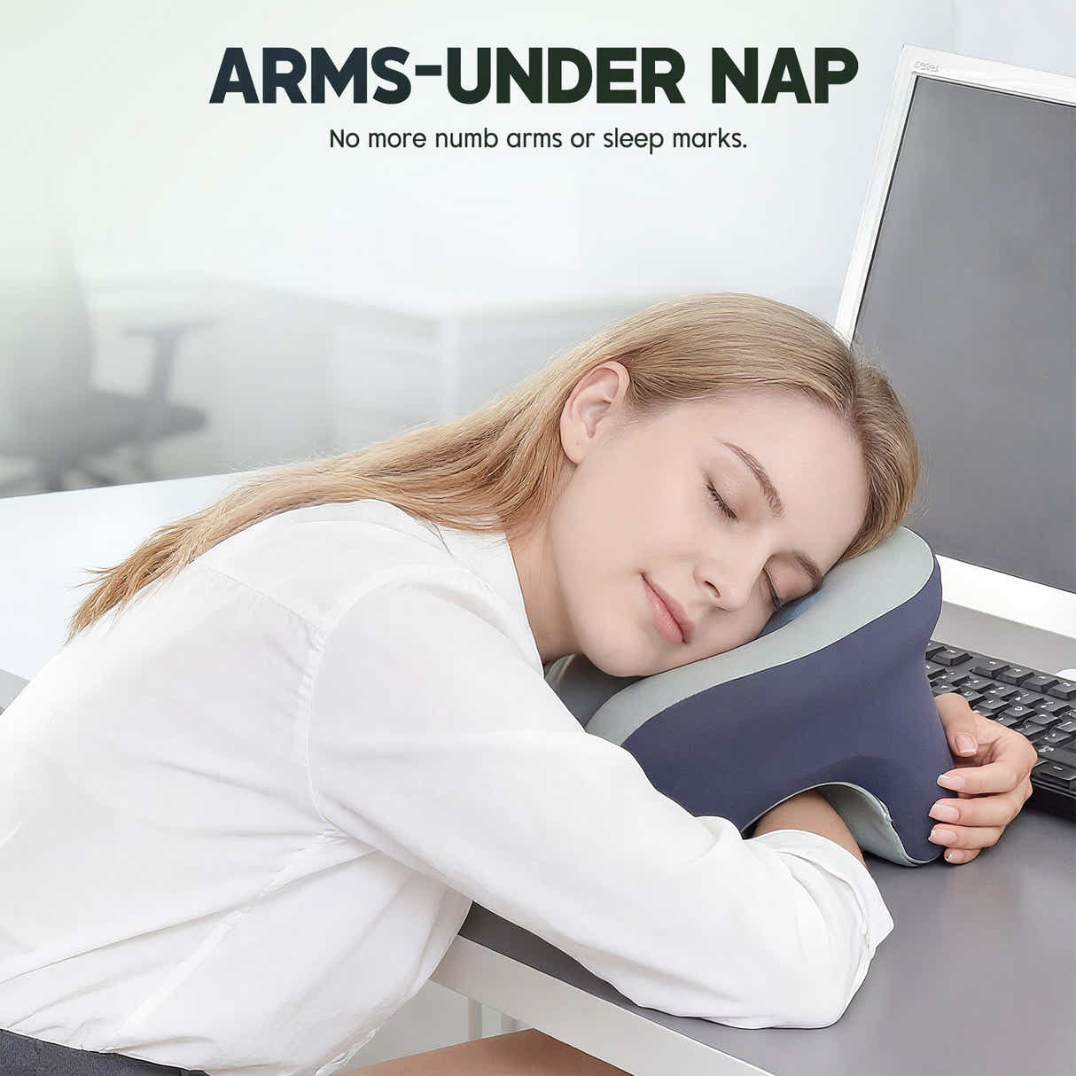 DS BD U Shape Memory Foam Neck Pillow Travel Nap 360Degree Head Support