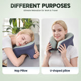 DS BD U Shape Memory Foam Neck Pillow Travel Nap 360Degree Head Support