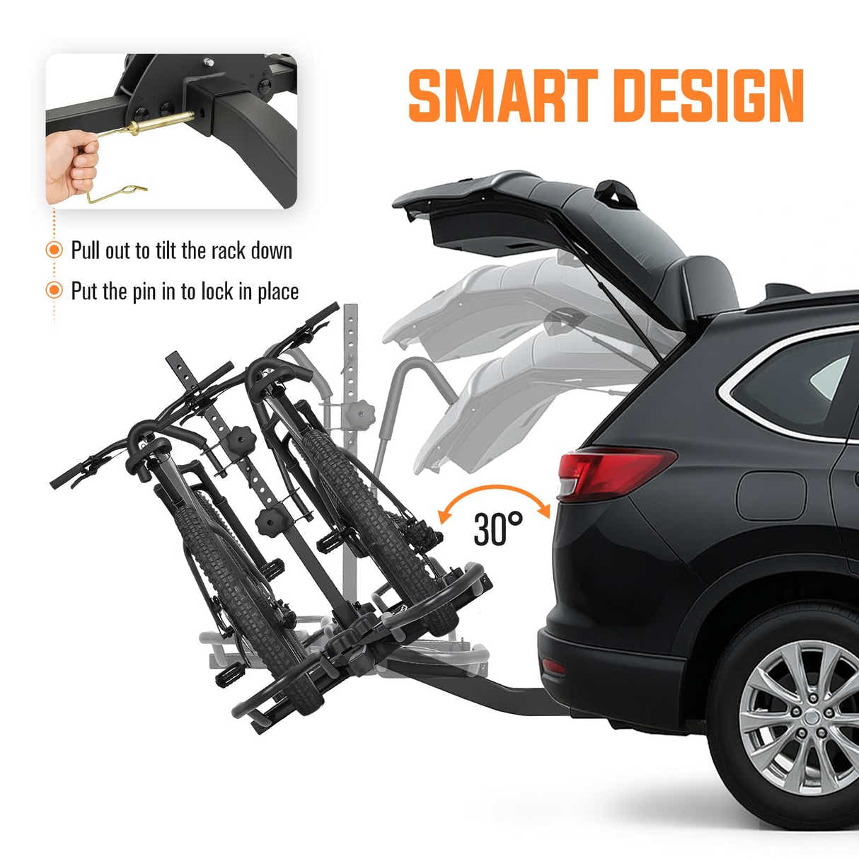 DS BD 2 Ebike Rack Electric Bicycle Carrier Hitch Rear Mount Platform Vehicle
