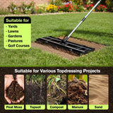 DS BD Lawn Leveling Rake Top Soil Spreader Leveller 76x26cm Base Ground Grass