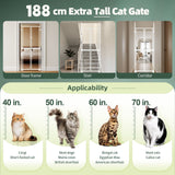 DS BD Retractable Safety Gate Pet Dog Cat Extra Tall Invisible Fence Enclosure