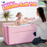 DS BD Large Foldable Bath Tub Bathroom Soaking Freestanding Plastic Collapsible