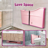DS BD Large Foldable Bath Tub Bathroom Soaking Freestanding Plastic Collapsible