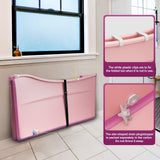 DS BD Large Foldable Bath Tub Bathroom Soaking Freestanding Plastic Collapsible
