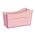 DS BD Large Foldable Bath Tub Bathroom Soaking Freestanding Plastic Collapsible