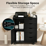 DS BD Mobile File Cabinet 5 Drawer Side UnderDesk Filing Document Organiser Home