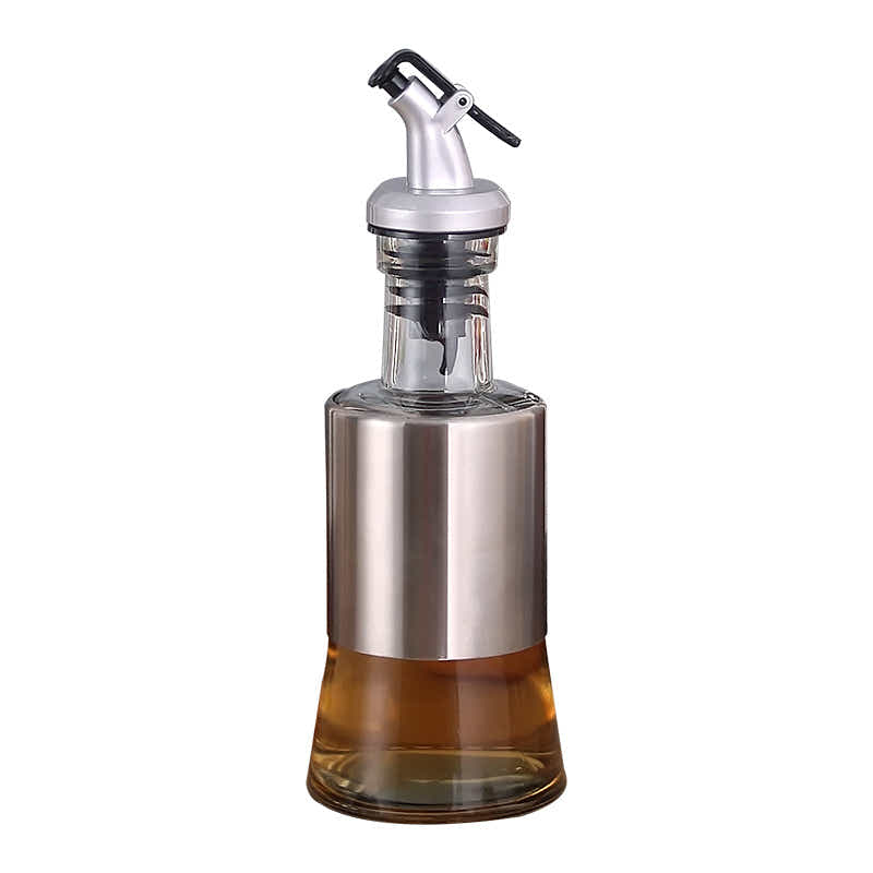 DS BS Stainless Steel Kitchen 3Pc Oil Sauce Dispenser Bottle Set