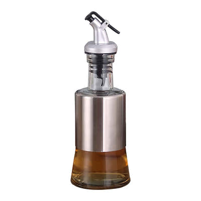 DS BS Stainless Steel Kitchen 3Pc Oil Sauce Dispenser Bottle Set