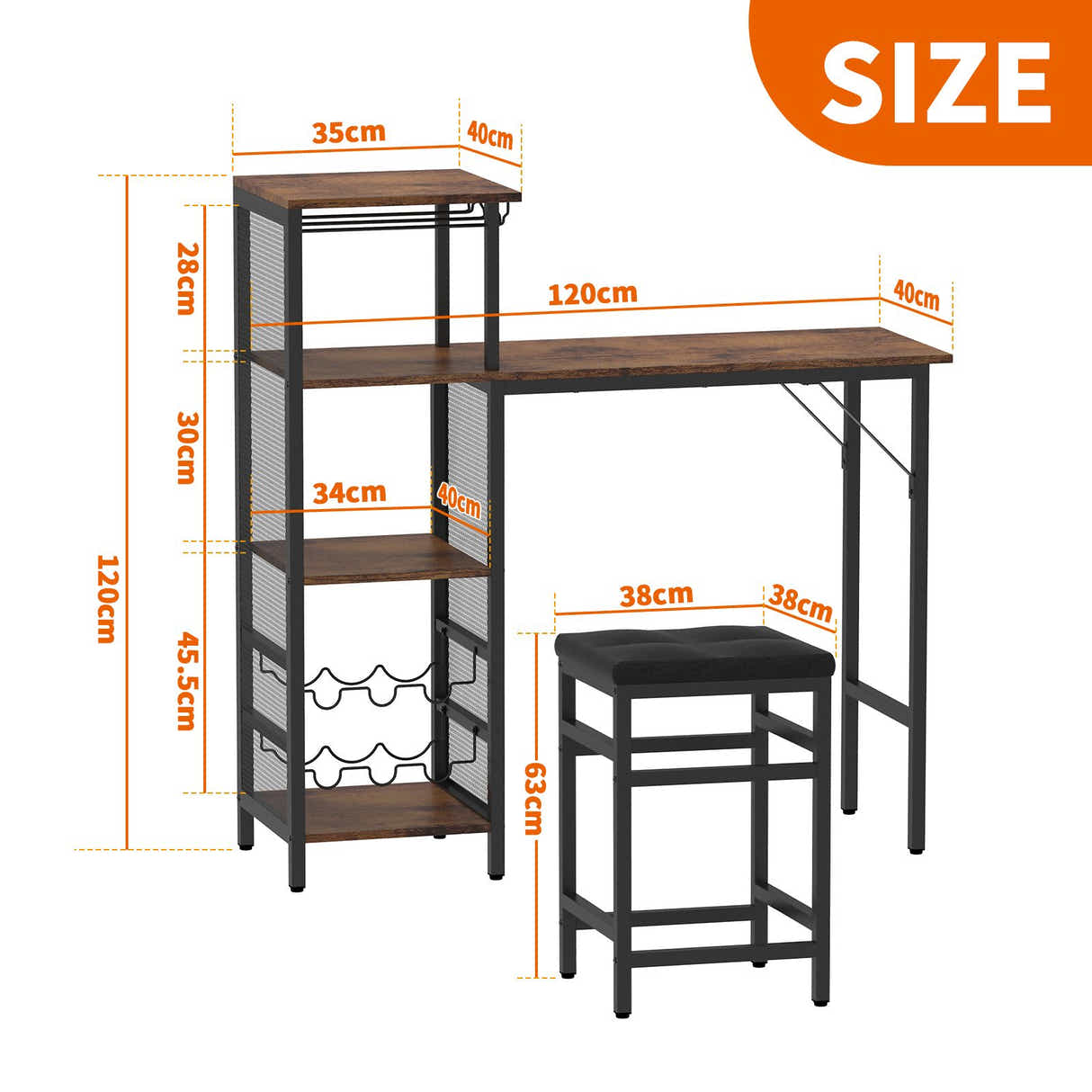DS BD Bar Table & Stools Set Dining Desk Kitchen Chairs Cafe Pub For Home Cafe